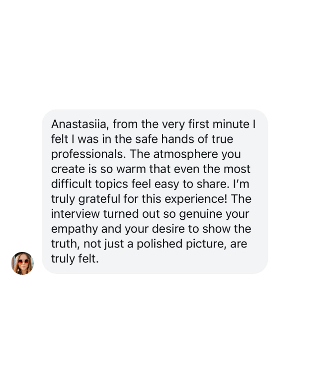 Client testimonial